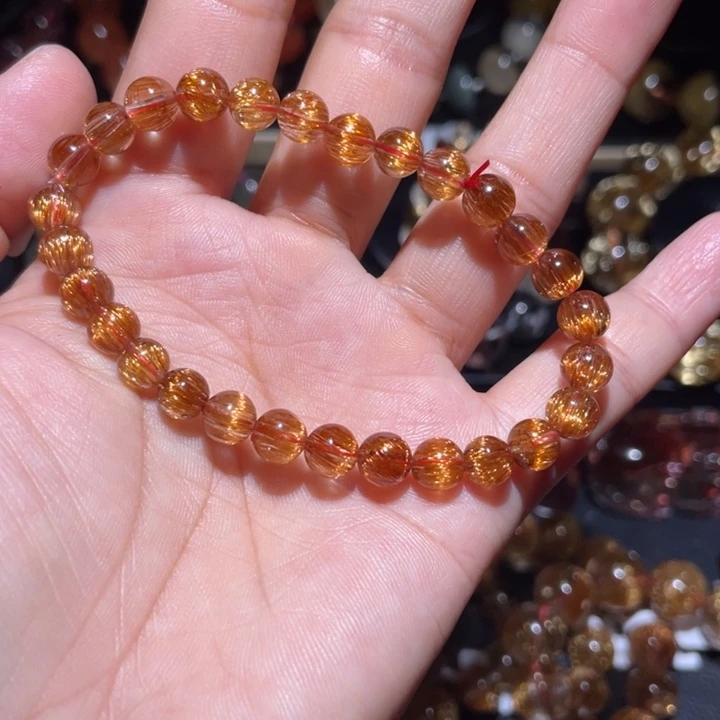 水晶手串未镶嵌铜发手链