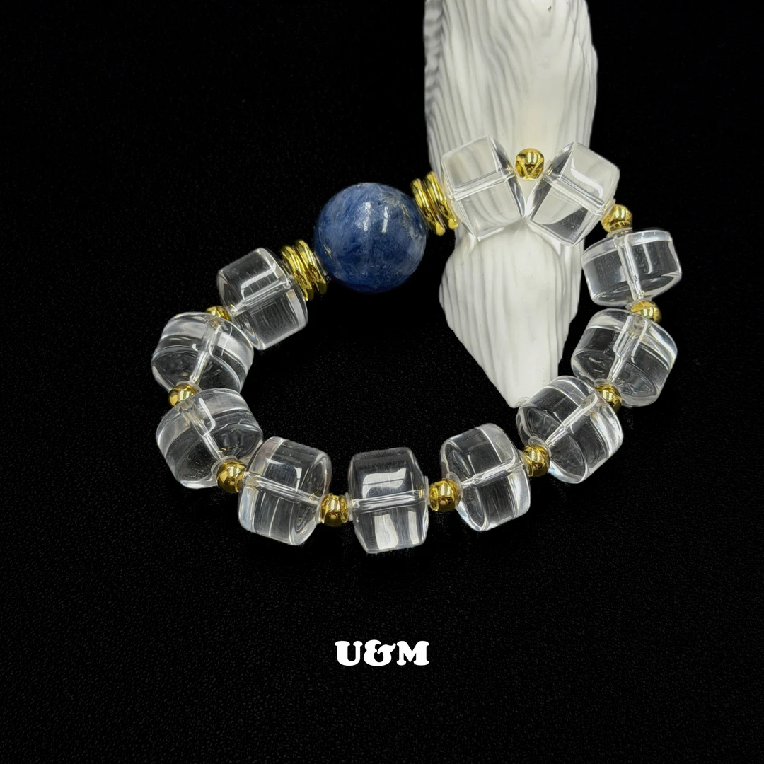 U&M | 白金系列上新 | 白水晶车轮珠 | 紫水晶