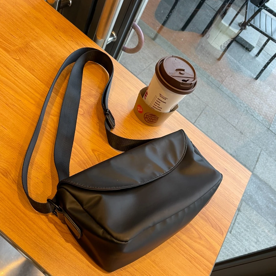 【小黑包】小众ins百搭简约同款黑色单肩休闲包-1515