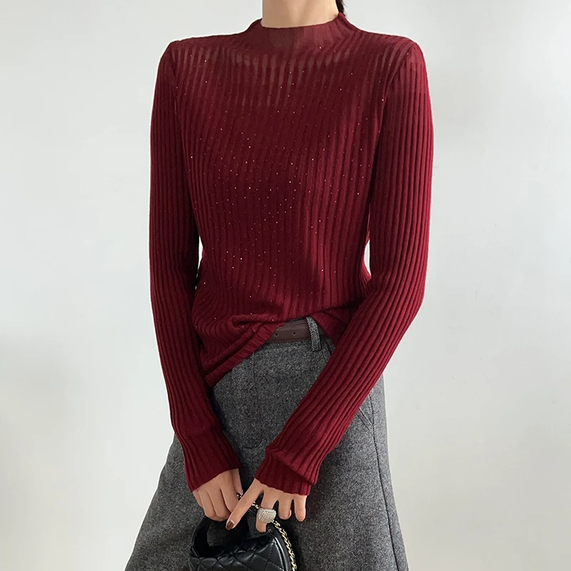 【香嘉怡新品】XJYD4478女士上衣羊毛衫新款韩版网红款针织百搭