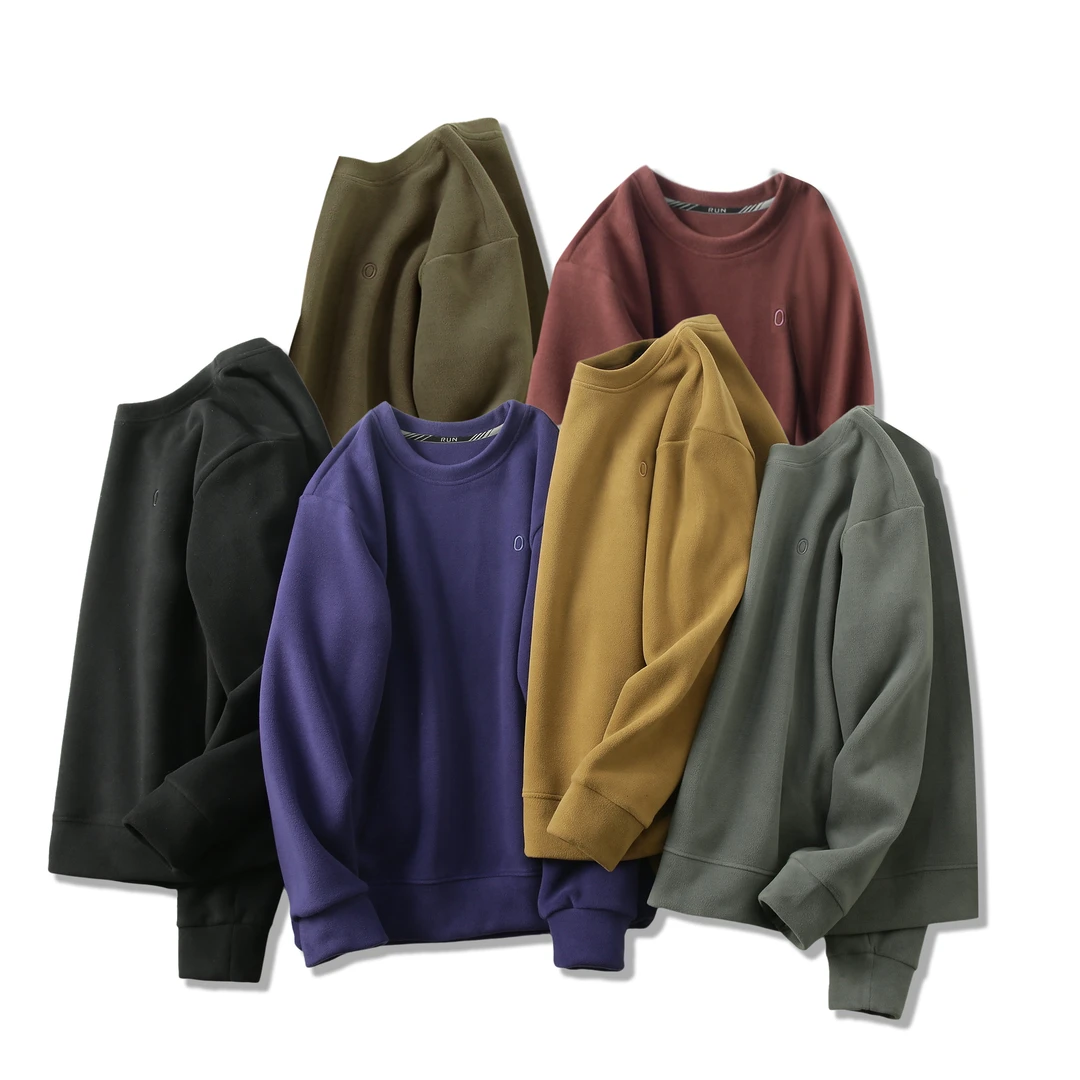 B保暖加倍！双面摇粒绒~防风抗寒圆领秋冬潮牌卫衣 H3713 男装 C10