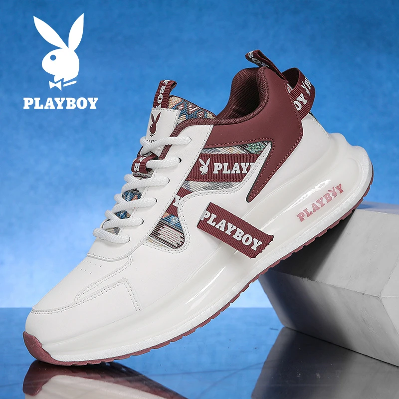 PLAYBOY/花花公子春季新款男鞋时尚休闲鞋轻便软底透气运动跑步鞋