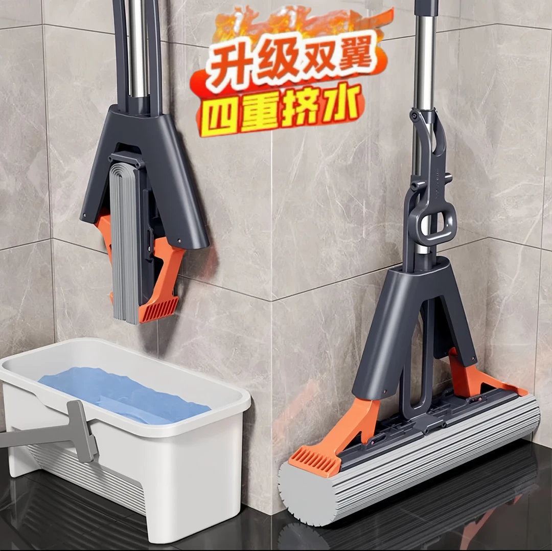 【家务帮手】海绵拖把家用一拖净新款吸水拖把销量