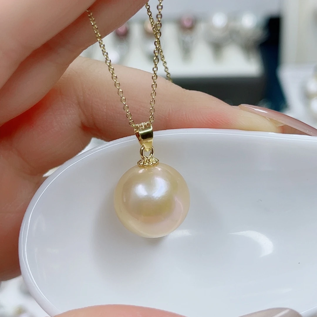 淡水珍珠合金吊坠(赠链)14