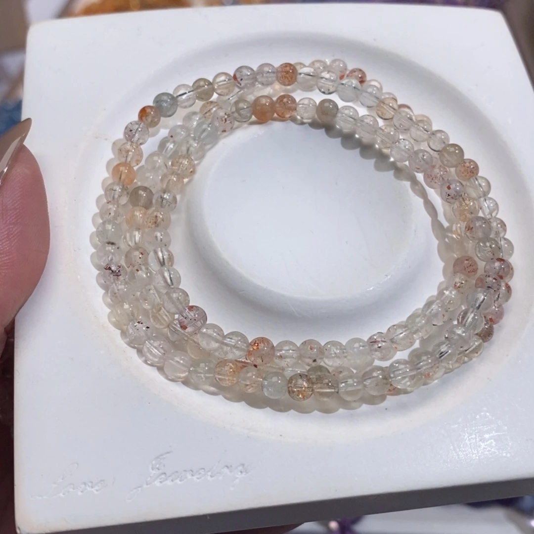 水晶手链未镶嵌4mm阿鲁沙水晶手链