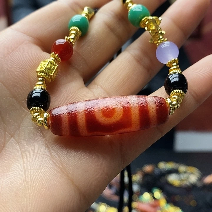 玛瑙/玉髓合金颈饰