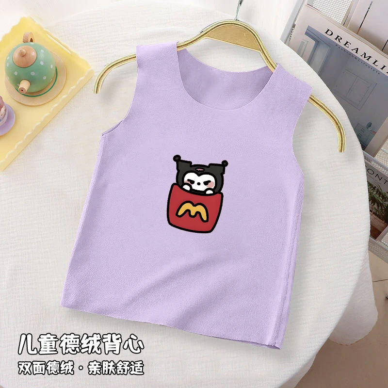 保暖背心秋冬男女童马甲儿童宝宝德绒无痕无骨打底内衣爆款潮