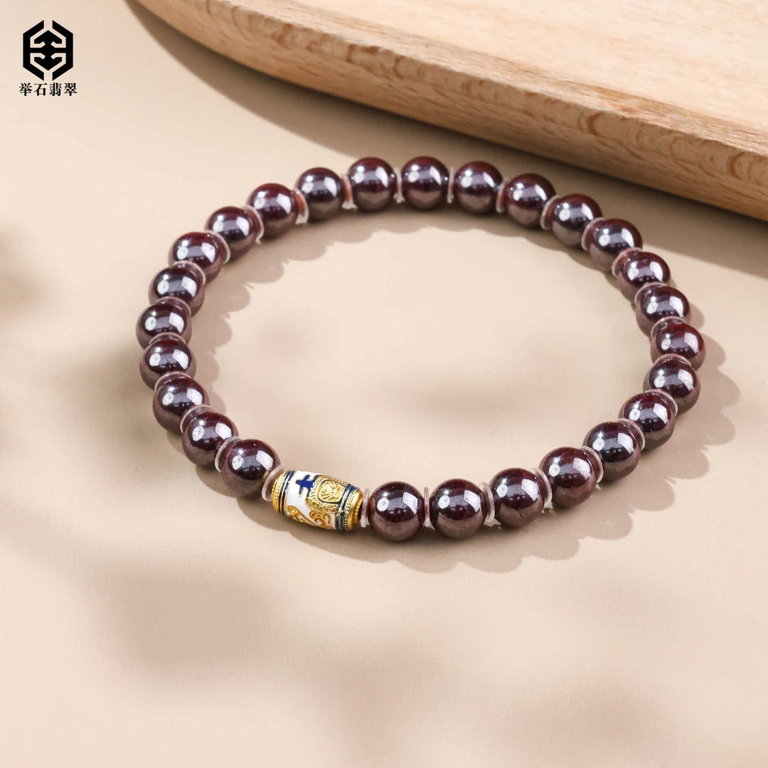 含辰砂工艺品【举石珠宝】T0210-222-31422朱砂手串（一件/多样性）K