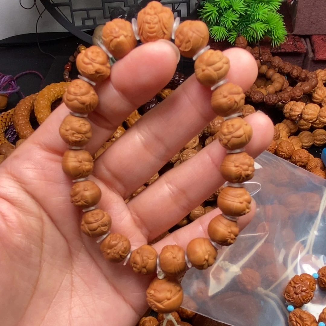 菩提籽类橄榄核雕刻手串手链项链吊坠