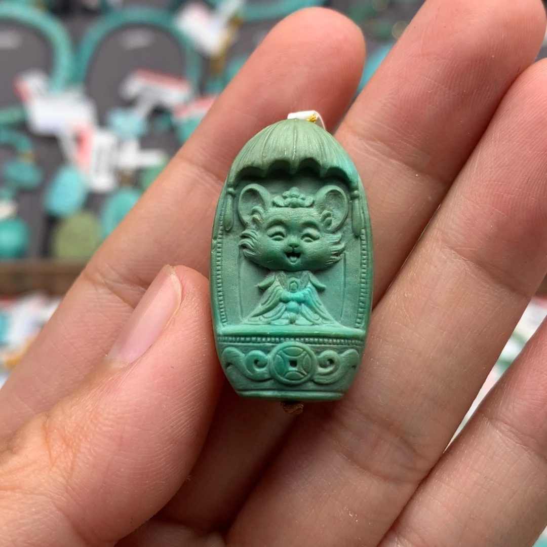 未镶嵌绿松石绿松石