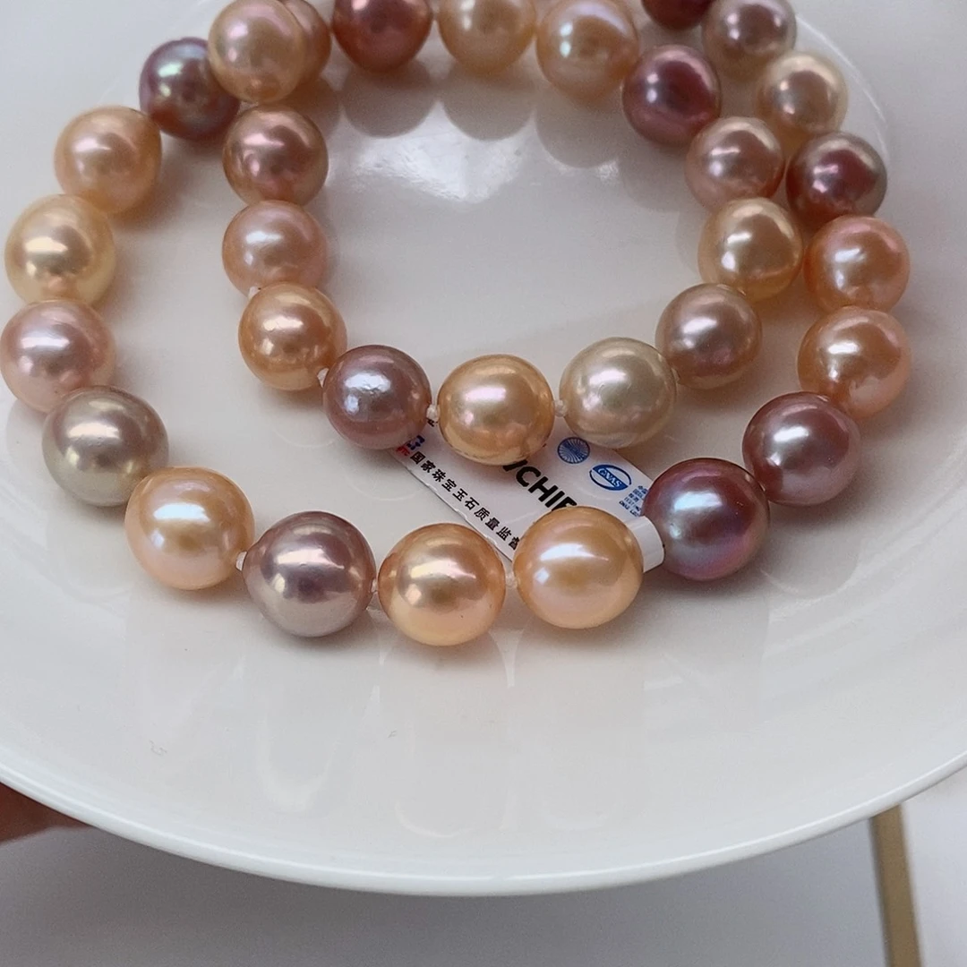 淡水珍珠颈饰银S925镶嵌