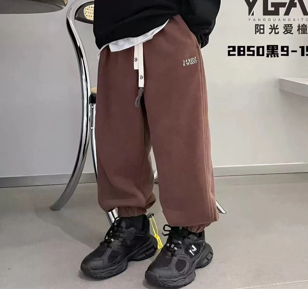 WK-83207儿童春秋 卫裤 韩版 洋气 休闲裤 中大童时尚