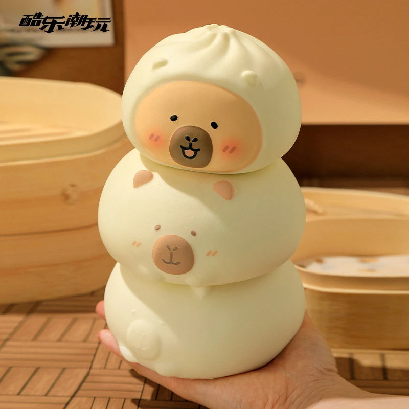 酷乐潮玩卡皮巴拉好运包子馒头可爱解压慢回弹捏捏乐神器玩具