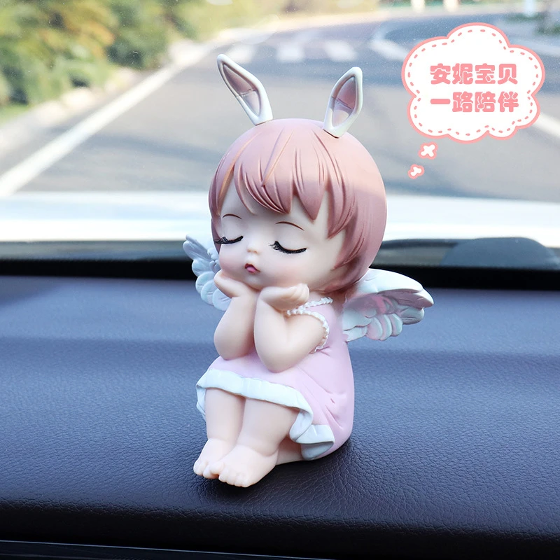 汽车摆件创意临时停车挪车电话号码牌安妮女移车载装饰车内饰品用