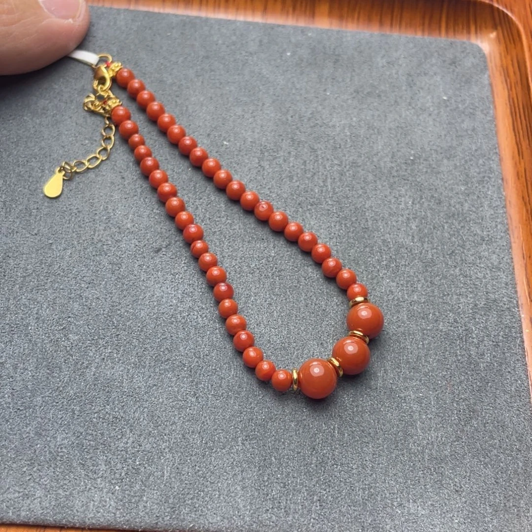 南红玛瑙未镶嵌手链