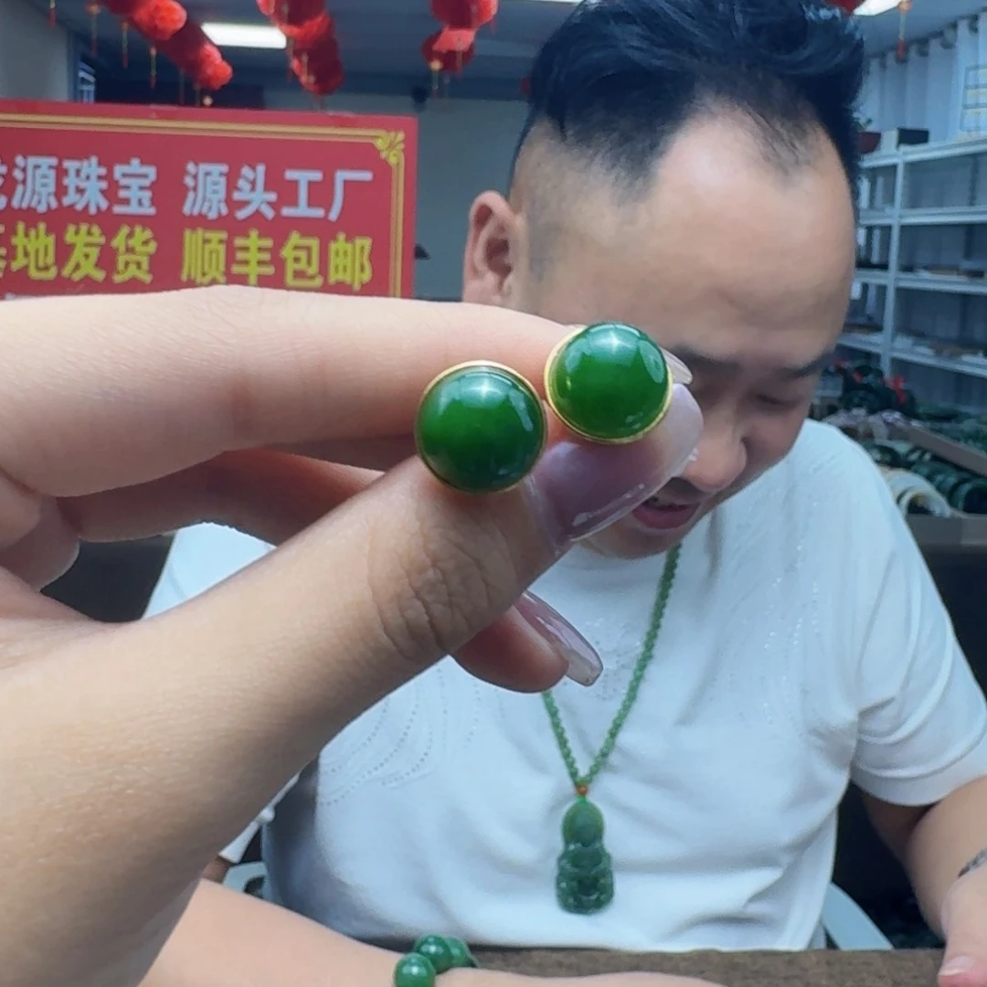 银S925镶嵌戒指和田玉