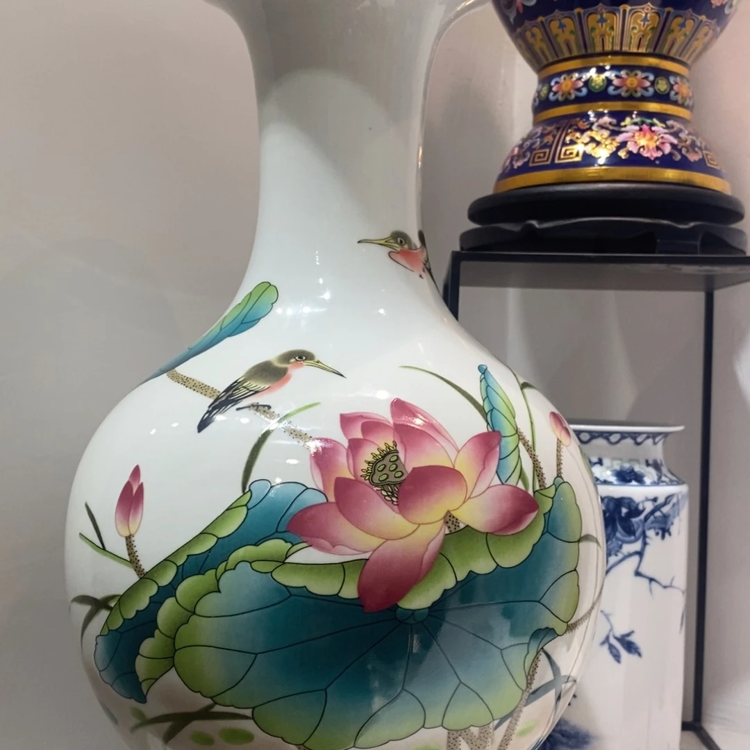 摆件景德镇陶瓷花瓶摆件