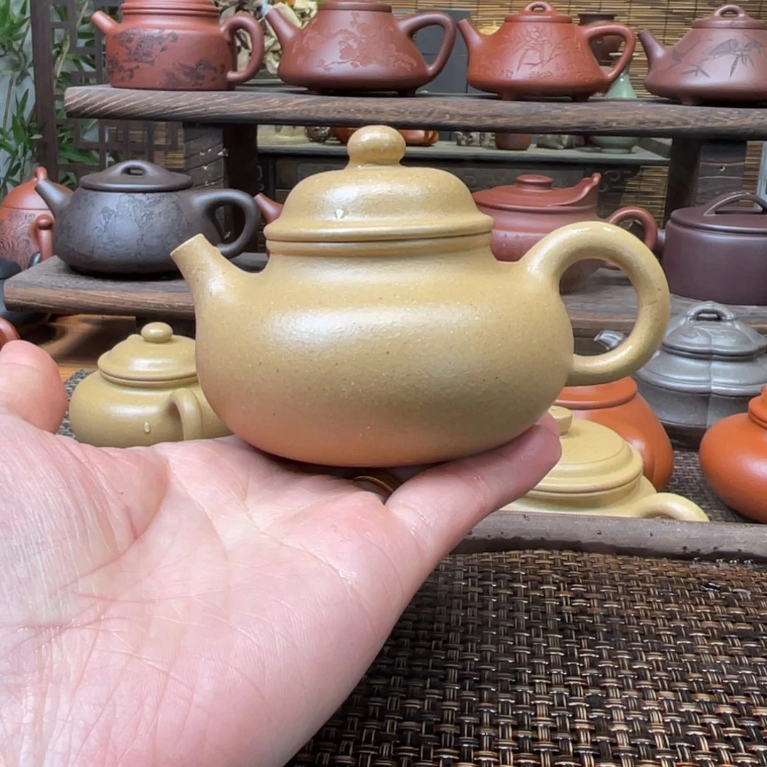 紫砂茶壶宜兴原矿紫砂手工制155