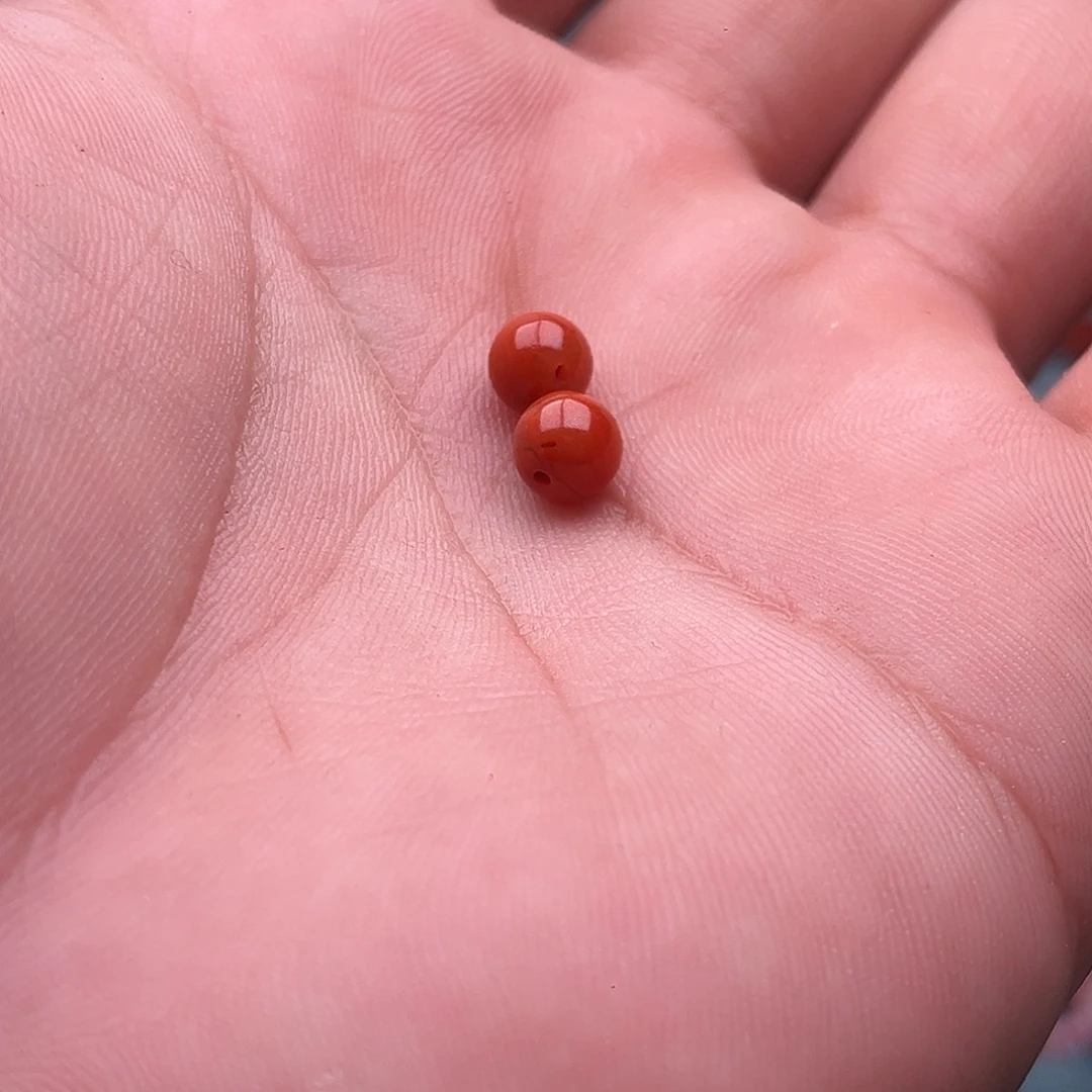随***风南红玛瑙未镶嵌手串圆珠卡6
