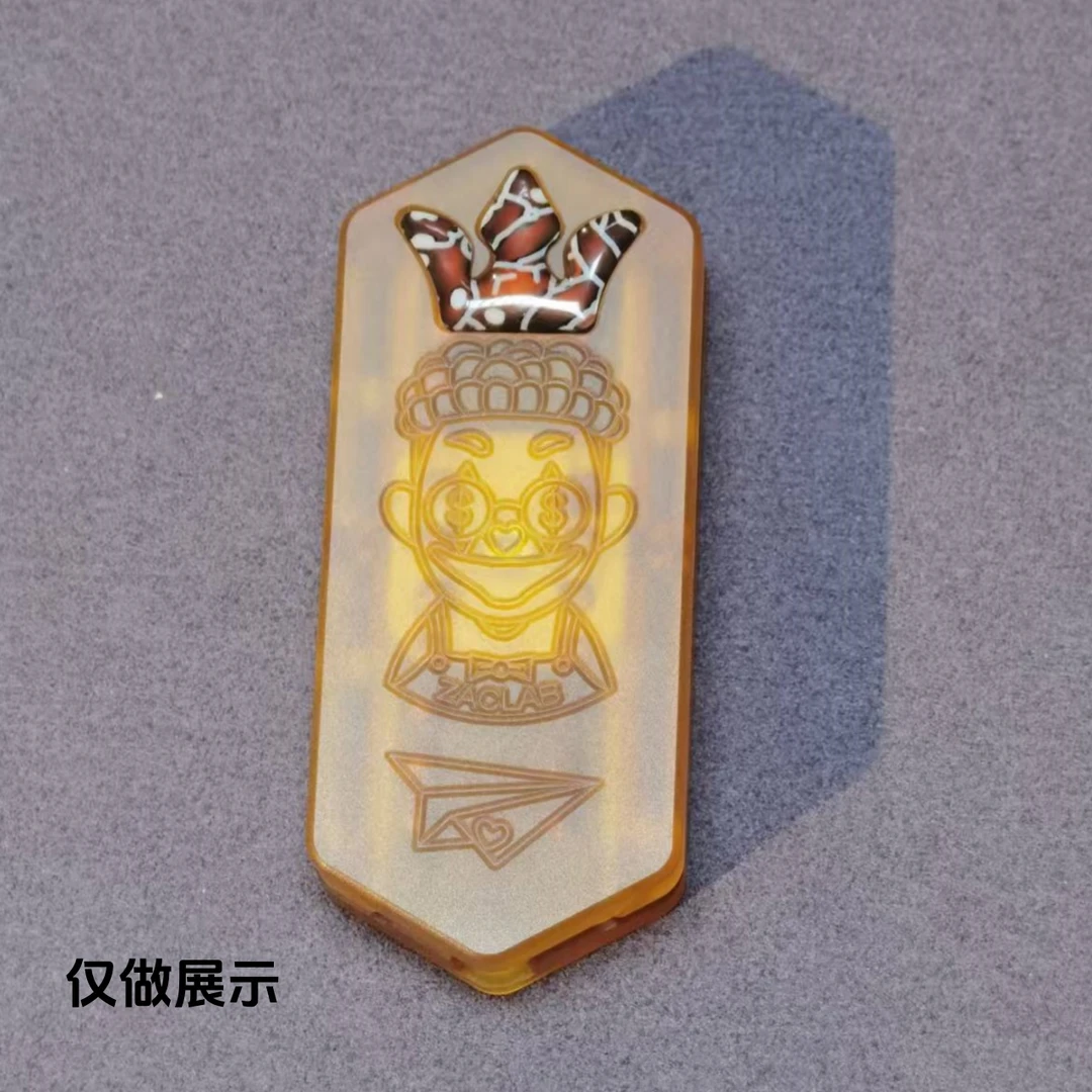 朝画夕拾edc定制款温变夜光扎克实验室小皇冠创意玩具配件