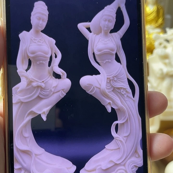 藤敏***n飞天一对摆件