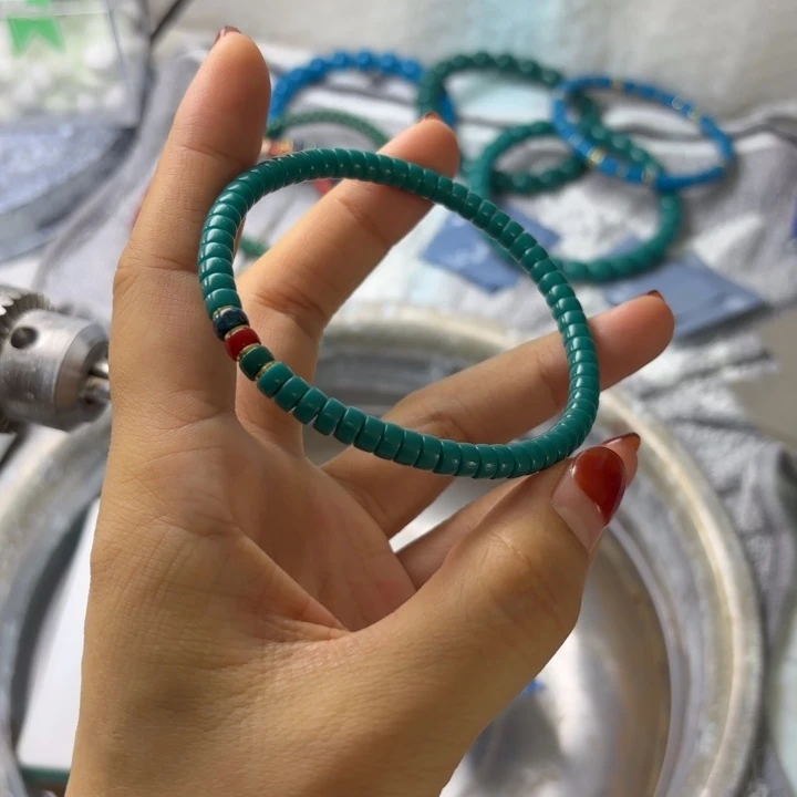 DIY琉璃永**训蓝绿5mm