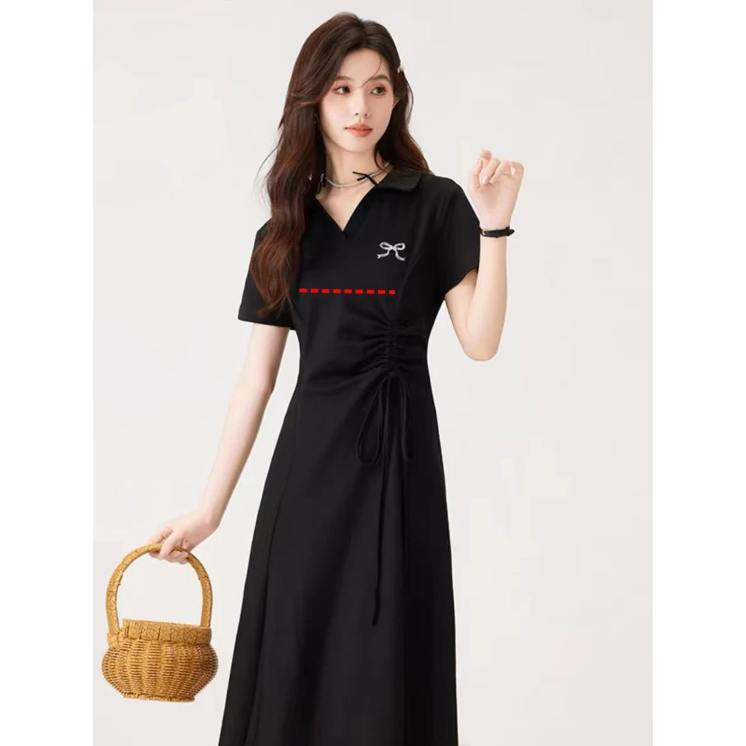 刺绣喂奶拼接中长款修身夏季哺乳气质花朵方领连衣裙收腰夏装休闲