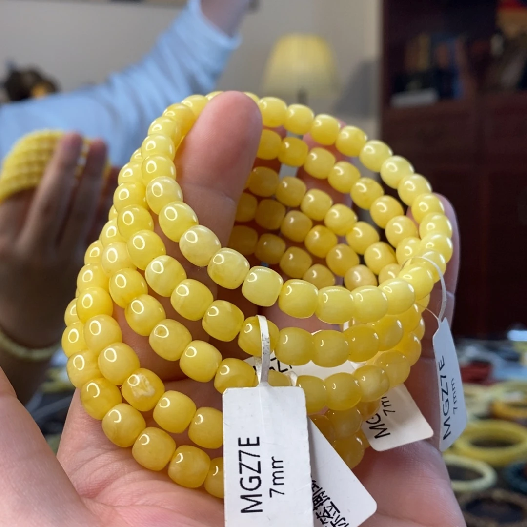 琥珀未镶嵌裸石7mm精工超高桩老型微粉（多样性发其一）