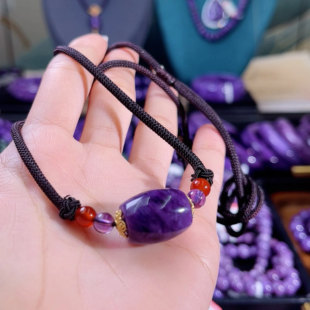 查罗石（紫龙晶）吊坠未镶嵌