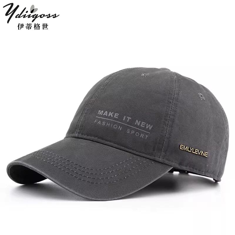 YDIIGOSS帽子男士夏季时尚鸭舌帽户外出行防晒遮阳帽高级感棒球帽