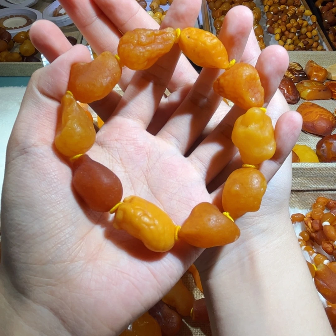 琥珀颈饰未镶嵌蜜蜡海漂手串