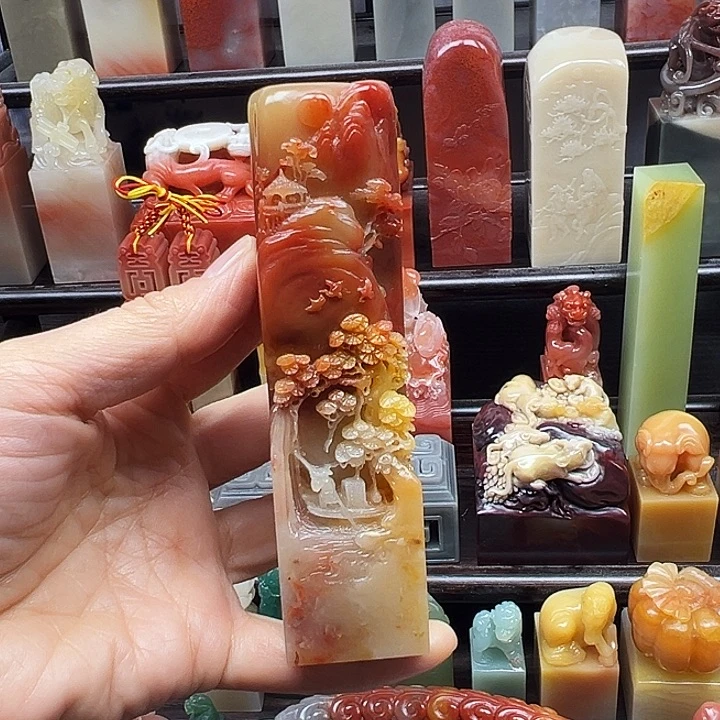 寿山石印石寿山石手工雕刻