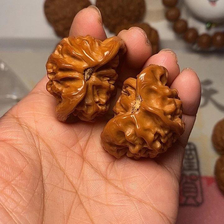 加***油把件文玩核桃蛇头