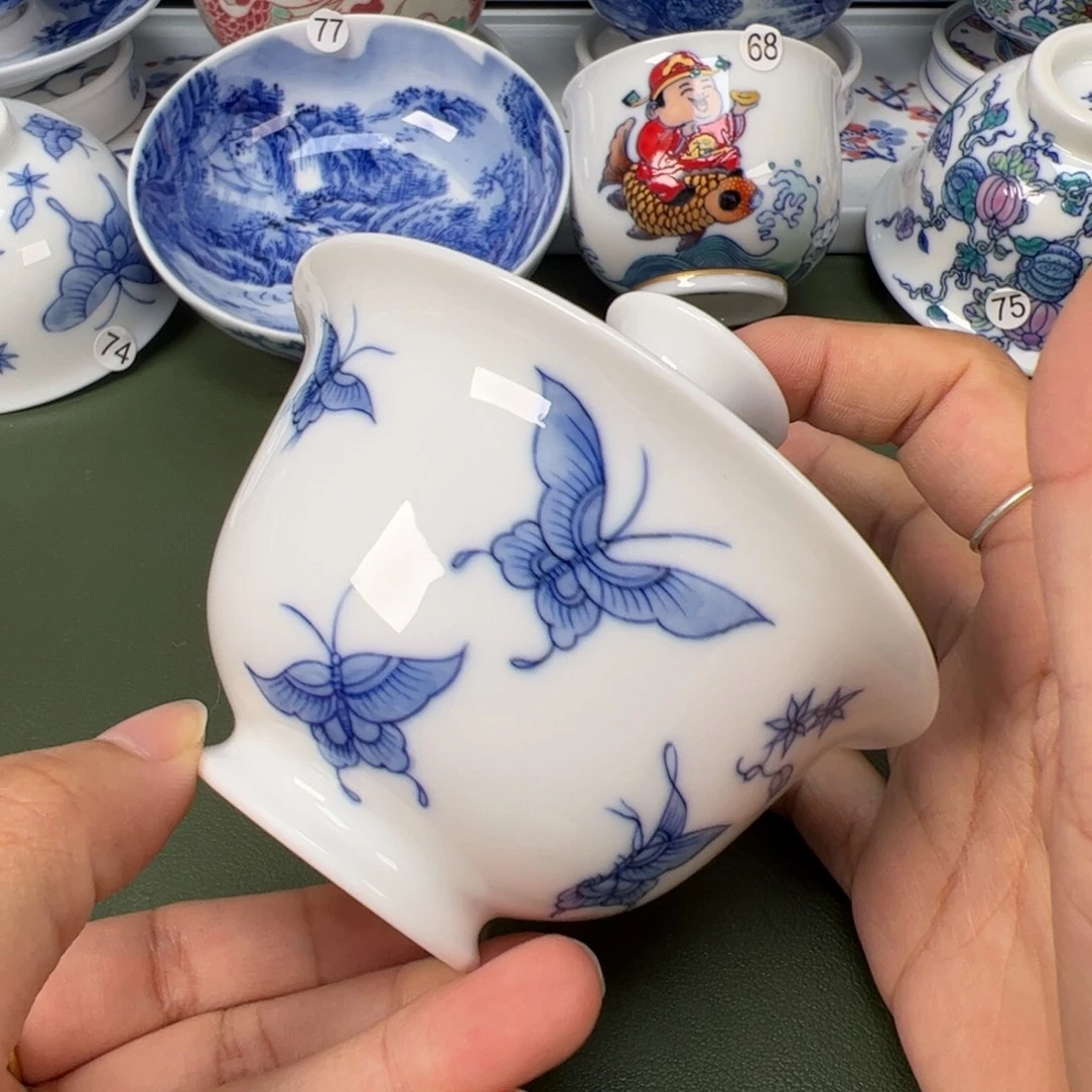 陶瓷景德镇纯手工纯手绘茶具木木29