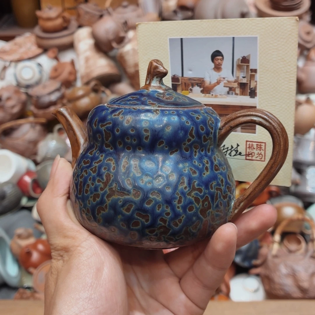 柴烧老岩泥高温茶器皿
