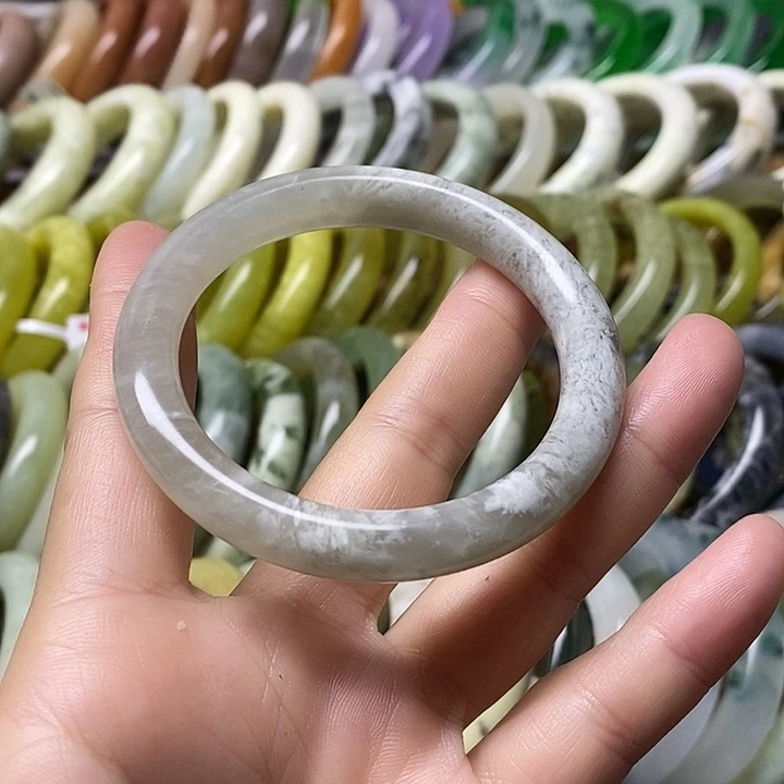 未镶嵌蛇纹石玉手镯