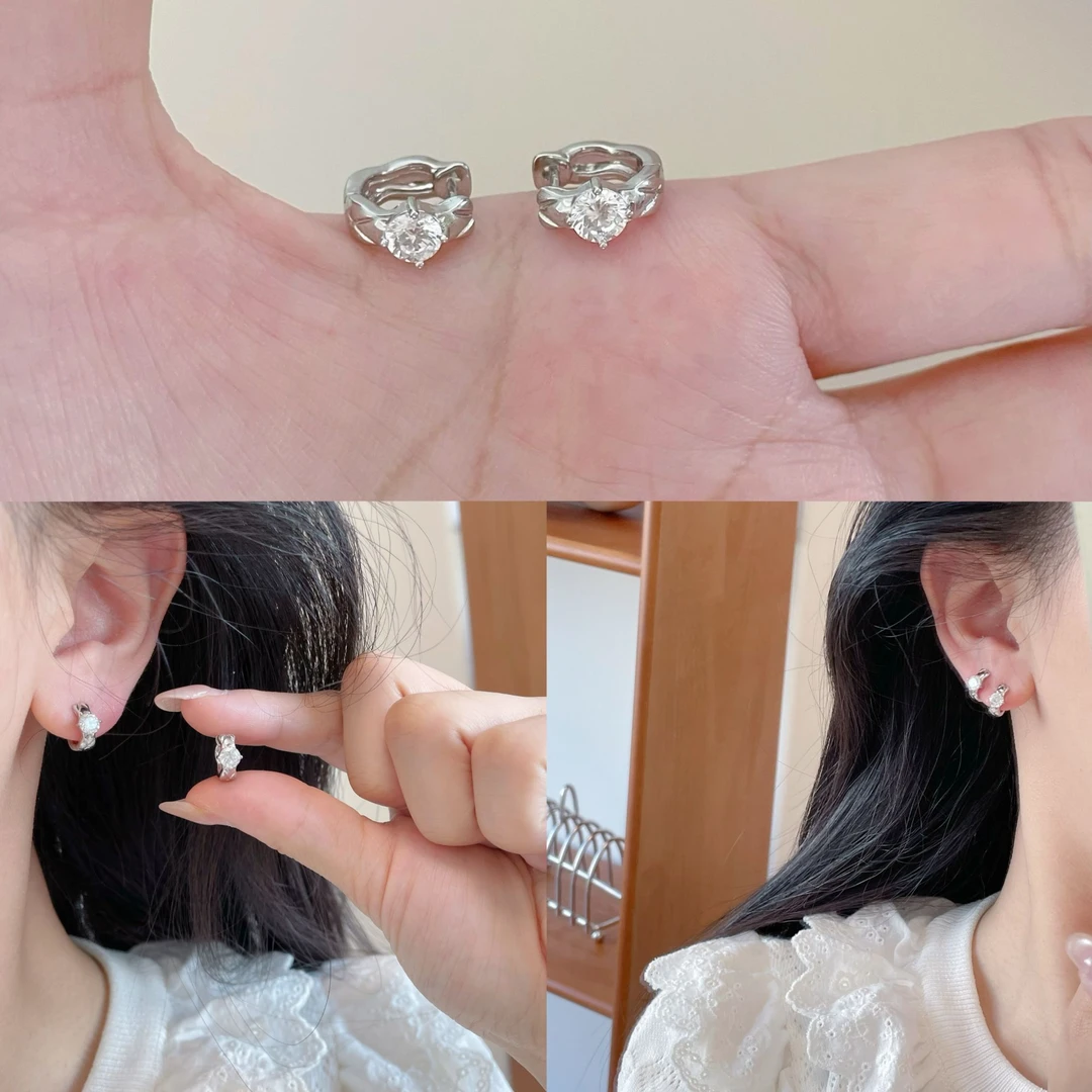 钛钢耳饰 D2025 直针耳扣系列轻奢气质高级感时尚百搭潮流耳饰