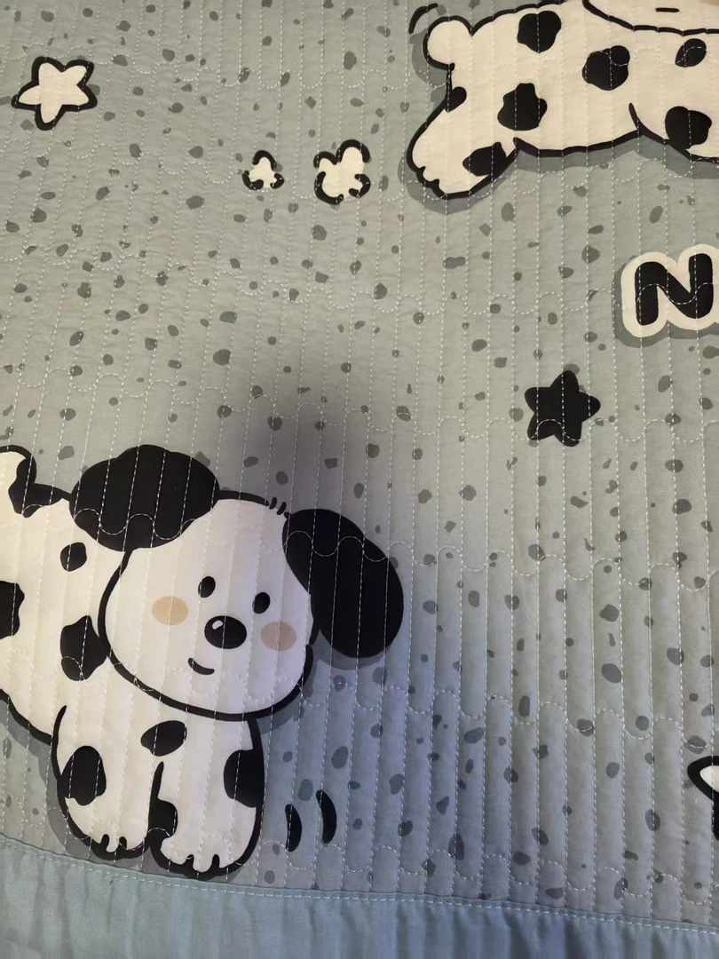 【斑点狗2*2.3】纯棉床盖透气柔软吸汗四季可机洗