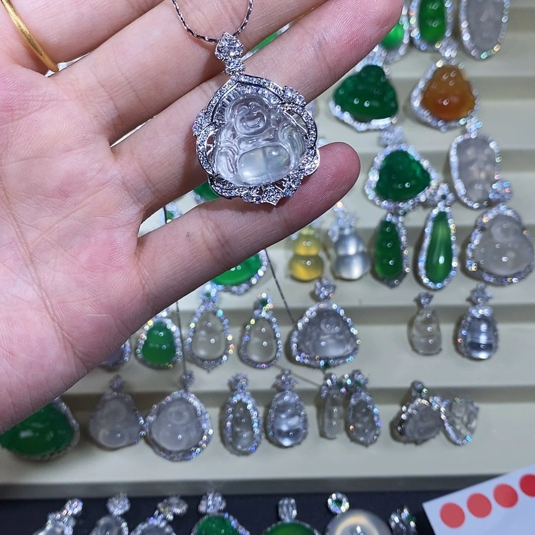 玛瑙/玉髓吊坠合金39