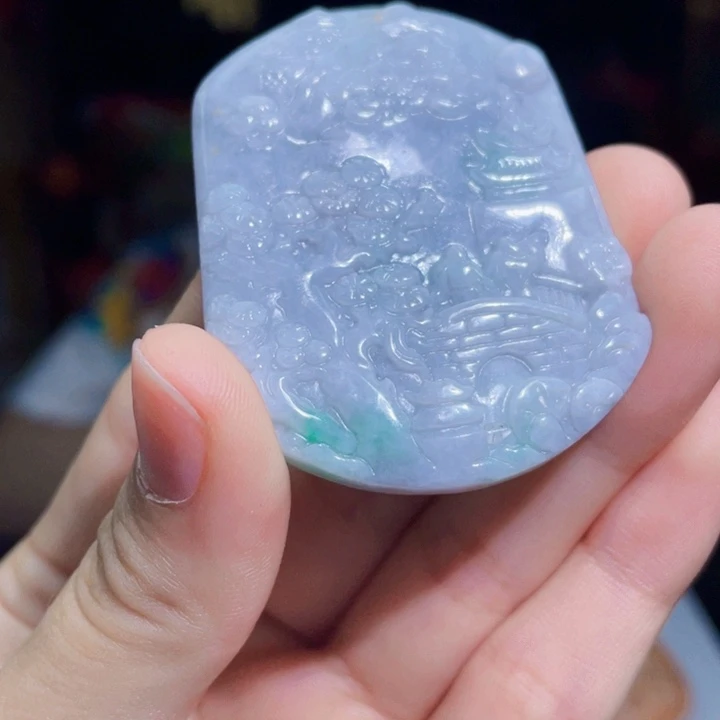 翡翠未镶嵌吊坠(不含链)多样性发其一x98