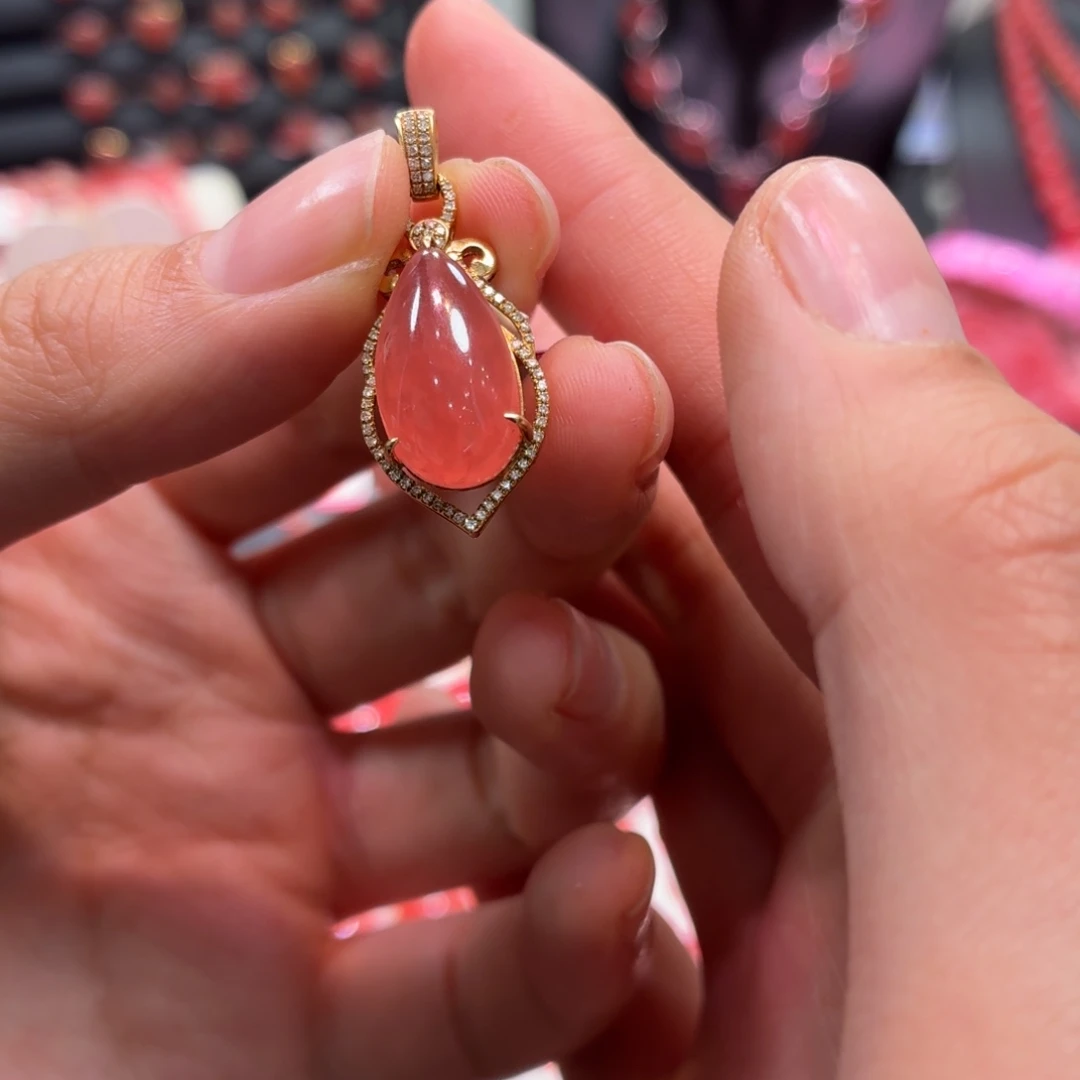 菱锰矿（红纹石）未镶嵌手串