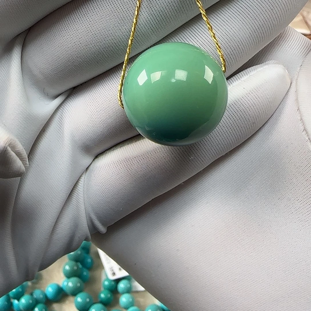 绿松石未镶嵌19mm➕单珠