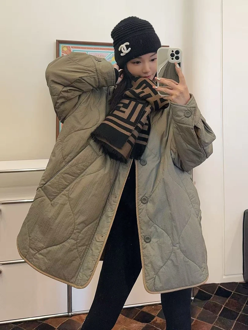 全新未使用 MaxMara weekend【兔子直播】DRAVA 长袖双面棉服