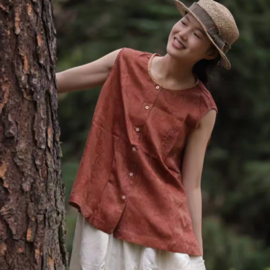 布忘初心分享 荼TU-B35653 马甲 胸围112、衣长62