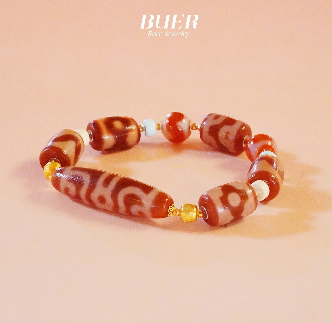 【不二】红肉F帽18k金DIY单圈手串(多样性发)