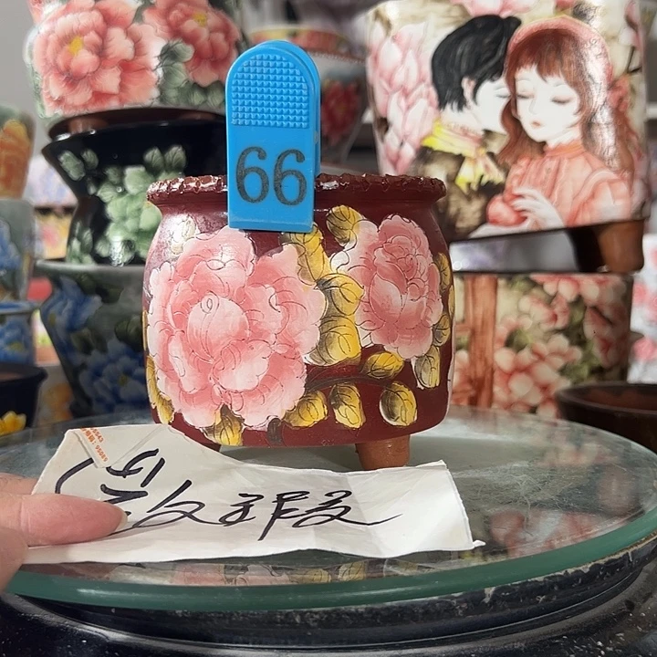 景德镇手绘花盆 满38包邮