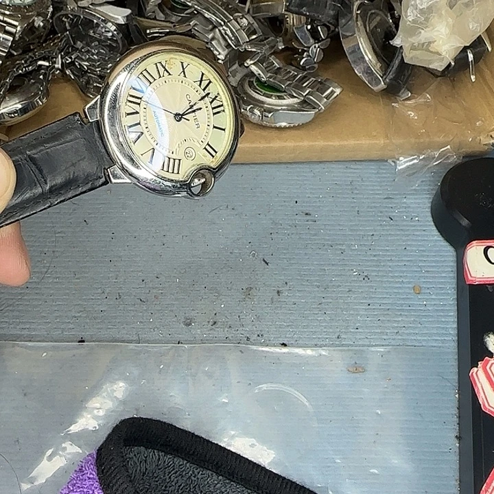 大***王猪剖层皮革锻造碳自动机械机芯