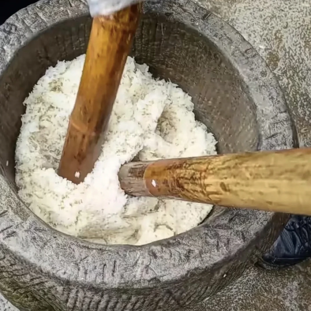 四川特色手工白糖糯米糍粑软糯营养饱腹早餐特色小吃