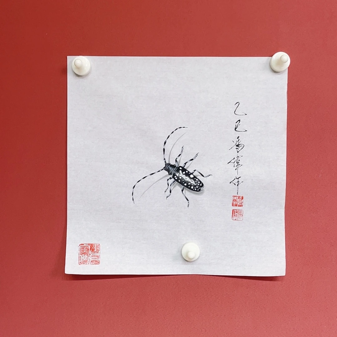 国画冯伟老师手绘国画作品音浩