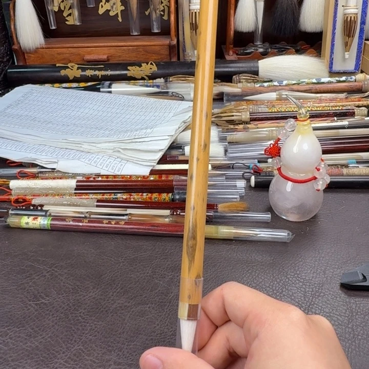 岳*湘妃竹纯狼羊兼毫